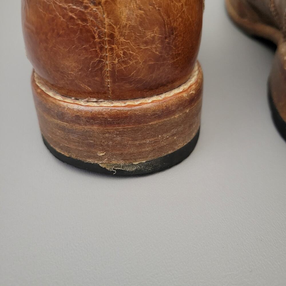Bed Stu Corsico II Benchmade Wingtip Oxfords Brown Leather Shoes Mens 12 - Picture 9 of 13